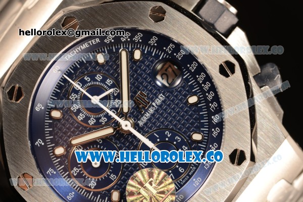 Audemars Piguet Royal Oak OffShore Run 12@Sec 1:1 Clone AP 3126 With Blue Dial JH Edition 26237ST.OO.1000ST.01 - Click Image to Close